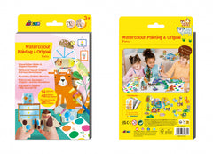 Set creativ 2 in 1 - Pictura si Origami - Animale prietenoase - Avenir