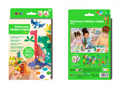 Set creativ 2 in 1 - Pictura si Origami - Dinozauri - Avenir