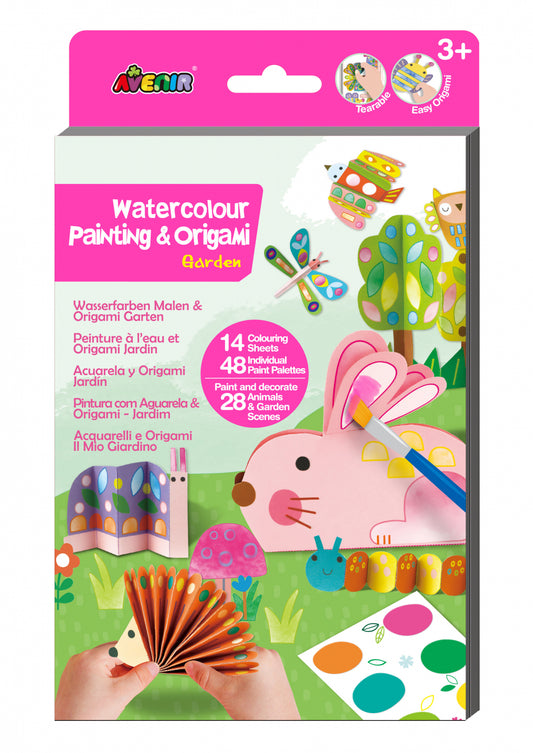 Set creativ 2 in 1 - Pictura si Origami - Gradina - Avenir