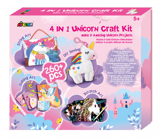 Set creativ 4 in 1 - Unicorni - Avenir