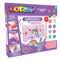 Set creativ 5 in 1, Unicorn, pictura cu diamante - Diamond Dotz®