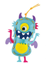 Set creativ de cusut cu tehnica siretului - Primul meu Pandantiv Monstruleti, nivel 2 - Avenir - Publisol.ro