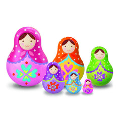Set creativ de pictat - Cutiute Matrioshka - 4M - Publisol.ro