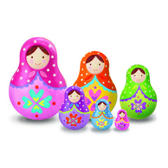 Set creativ de pictat - Cutiute Matrioshka - 4M