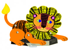 Set creativ de razuit - Animale de padure in miscare - Avenir