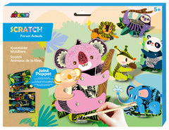 Set creativ de razuit - Animale de padure in miscare - Avenir