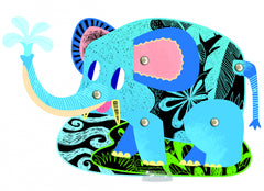 Set creativ de razuit - Animale de padure in miscare - Avenir