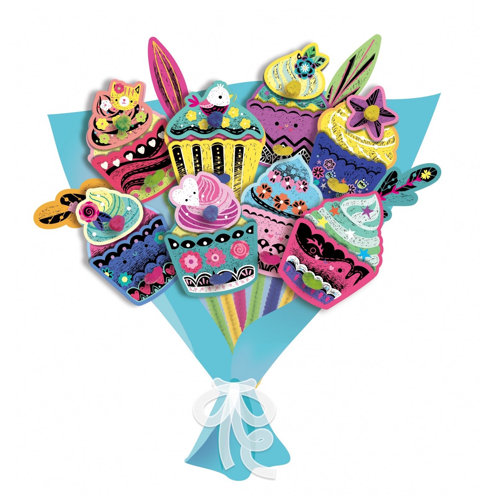 Set creativ de razuit Buchet - Tort - Avenir - Publisol.ro