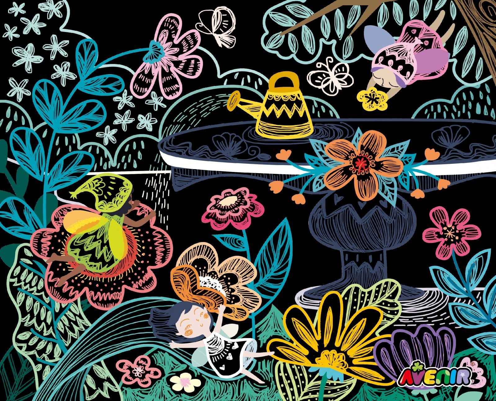 Set creativ de razuit - Zane in miscare - Avenir - Publisol.ro