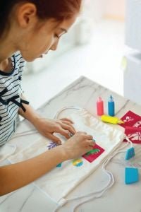 Set creativ - Imprimare cu sabloane pentru textile - 4M - Publisol.ro