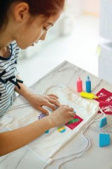 Set creativ - Imprimare cu sabloane pentru textile - 4M