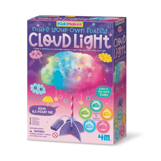 Set creativ - Lampa nor pufoasa DIY - KidzMaker - 4M - Publisol.ro