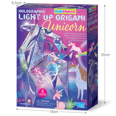 Set creativ - Origami holografic Unicorn cu iluminare - 4M - Publisol.ro
