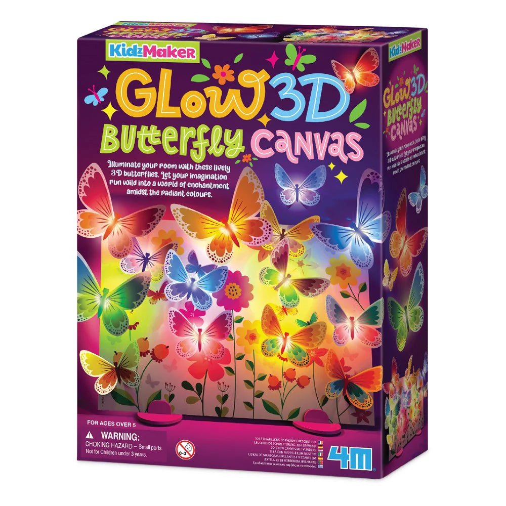 Set creativ - Panou luminos cu fluturi 3D - KidzMaker - 4M - Publisol.ro