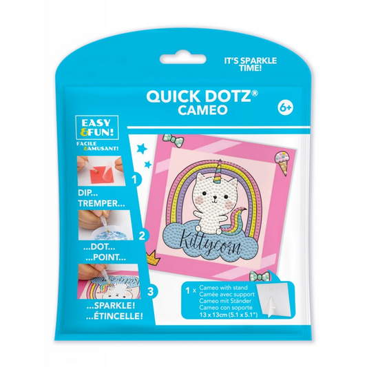 Set creativ pictura cu diamante - Kittycorn- pisica unicorn - Diamond Dotz®