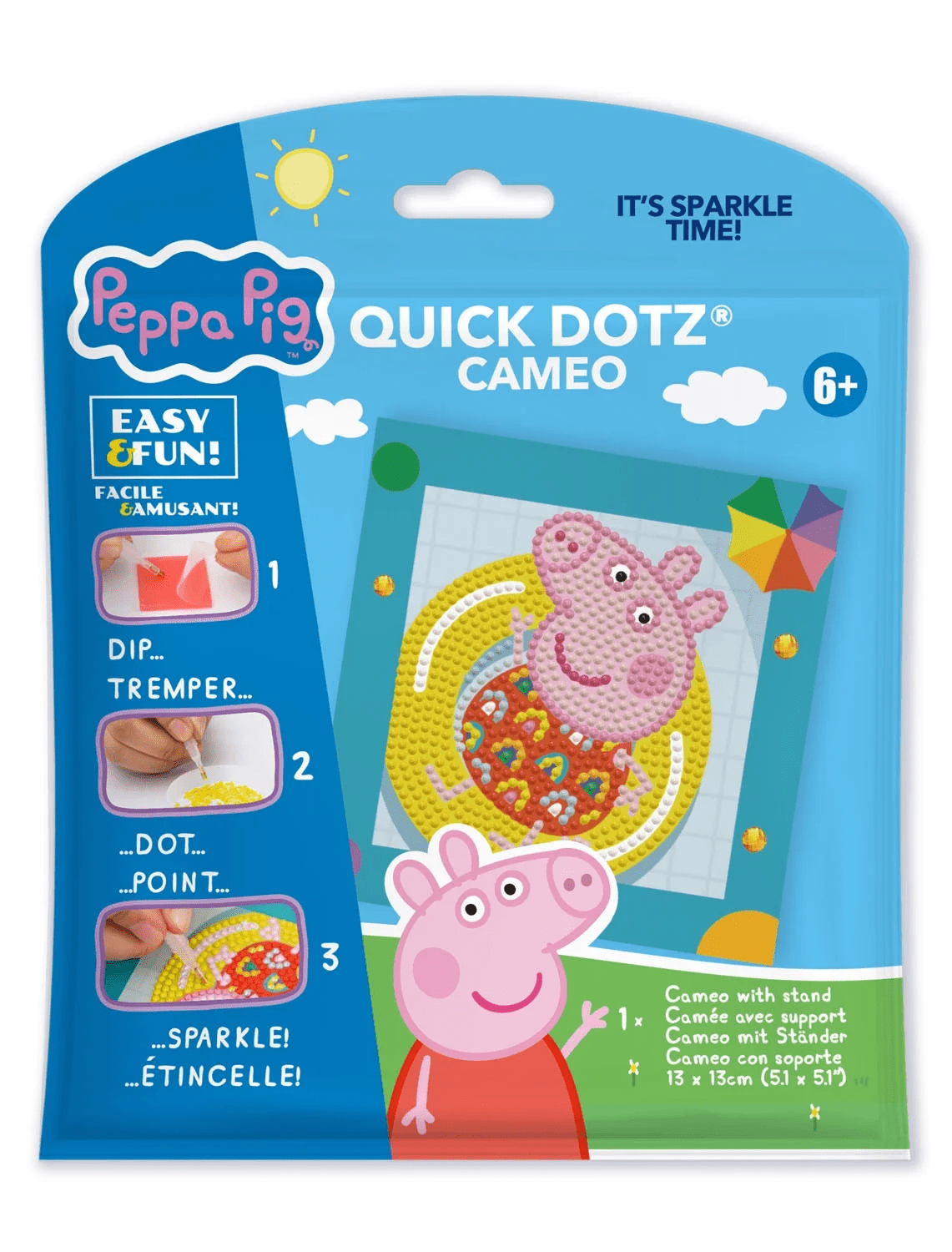 Set creativ pictura cu diamante - Peppa Pig - Diamond Dotz® - Publisol.ro