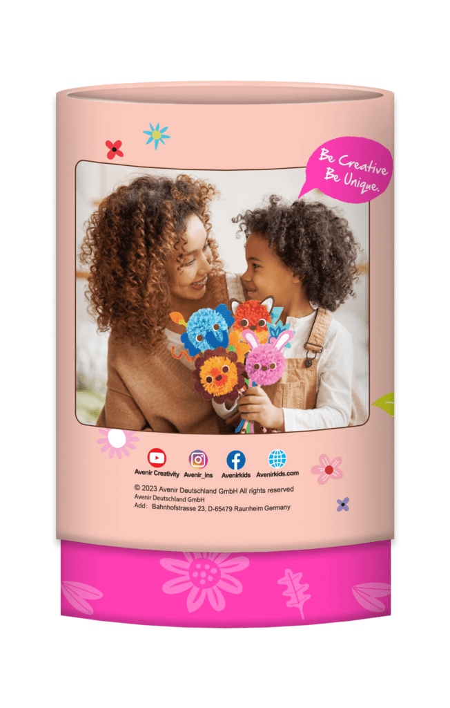 Set creativ Pom Pom - buchet flori - Avenir - Publisol.ro