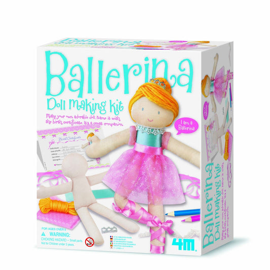 Set creativ Realizeaza propria papusa - Balerina - 4M - Publisol.ro