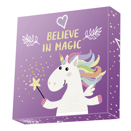 Set creativ tablou Believe in Magic, pictura cu diamante - Diamond Dotz®