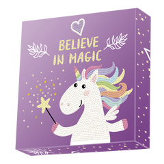 Set creativ tablou Believe in Magic, pictura cu diamante - Diamond Dotz®
