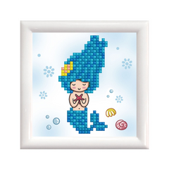 Set creativ tablou cu rama Sea Star, pictura cu diamante - sirena - Diamond Dotz®