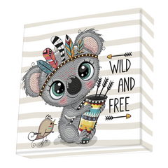 Set creativ tablou Wild and Free, pictura cu diamante - Diamond Dotz®