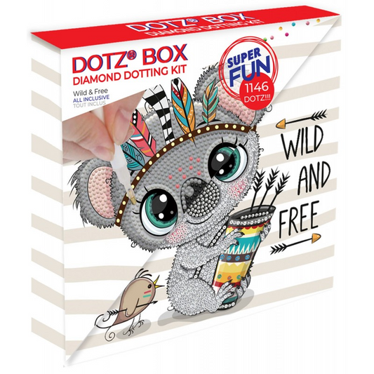Set creativ tablou Wild and Free, pictura cu diamante - Diamond Dotz®