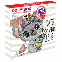 Set creativ tablou Wild and Free, pictura cu diamante - Diamond Dotz®