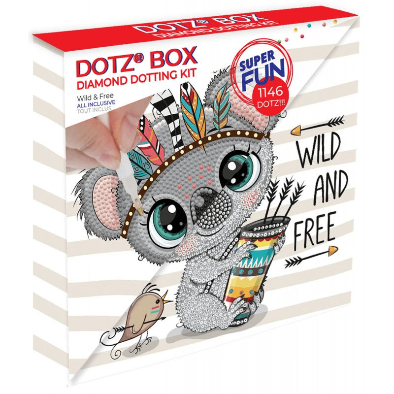 Set creativ tablou Wild and Free, pictura cu diamante - Diamond Dotz® - Publisol.ro