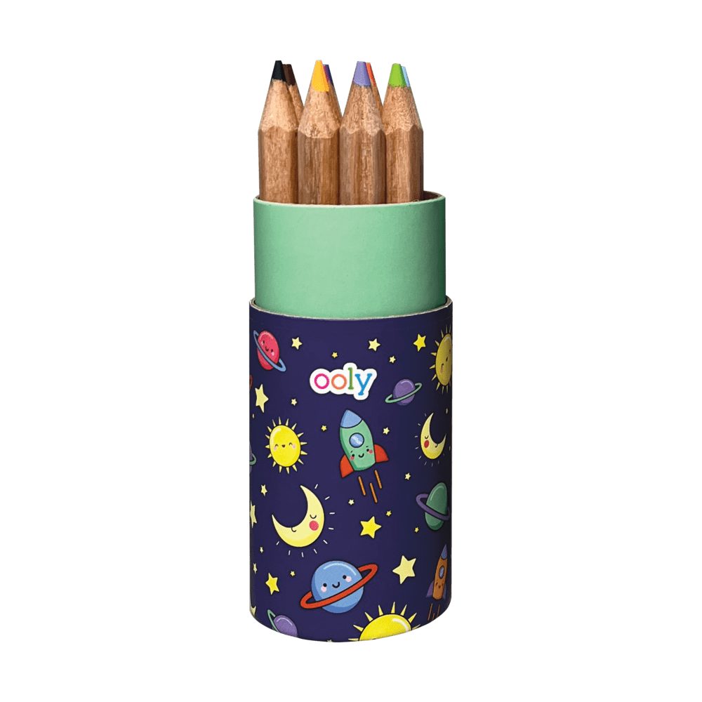 Set creioane Colorate cu ascutitoare Mini Draw n Doodle - Ooly - Publisol.ro