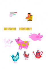 Set cu abtibilduri - Ferma - Avenir