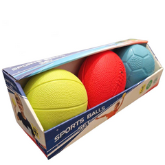 Set de 3 mingi sportive mini - Gerardo Toys