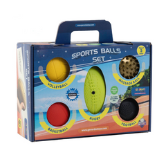 Set de 5 mingi sportive mini - Gerardo Toys