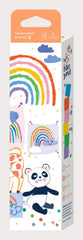 Set de 6 creioane cerate in forma de cub, Haku Yoka - culori curcubeu - Avenir - Publisol.ro