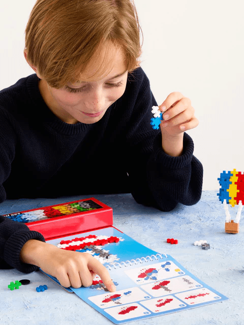 Set de Activitati Plus - Plus, 125 piese, Mijloace de transport - Plus Plus - Publisol.ro