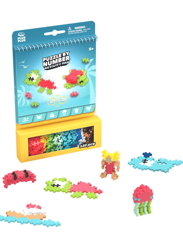 Set de Activitati Plus - Plus, 125 piese, Ocean - Plus Plus - Publisol.ro