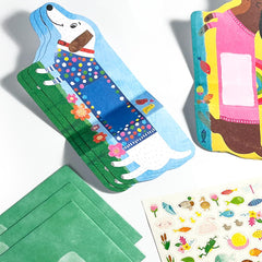 Set de carduri pentru notite si abtibilduri - Catelusi, Tiny Tadas! - Ooly