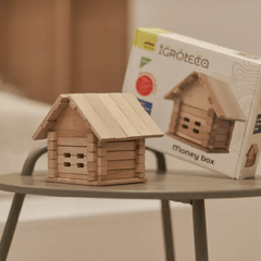 Set de constructie din lemn , zPusculita, 37 piese - Igroteco - Publisol.ro