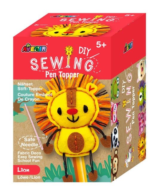 Set de cusut DIY - decoratiune topper pentru creion - Leu - Avenir