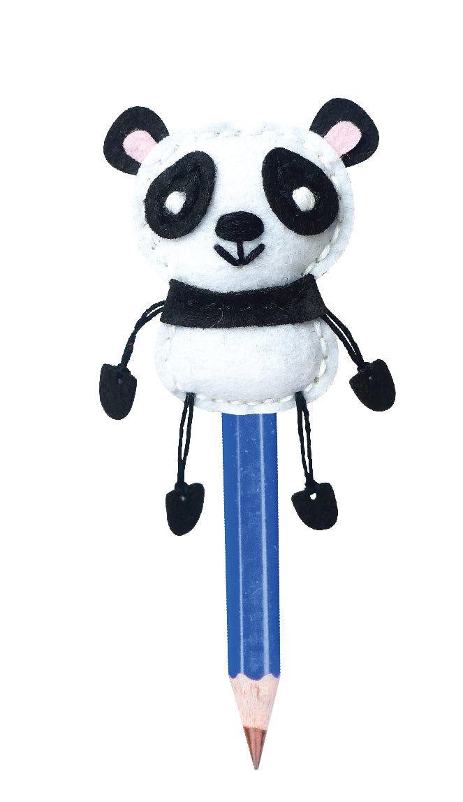Set de cusut DIY - decoratiune topper pentru creion - Panda - Avenir - Publisol.ro