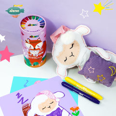 Set de cusut Prietenul Meu Animal - Mielusel somnoros - Avenir - Publisol.ro