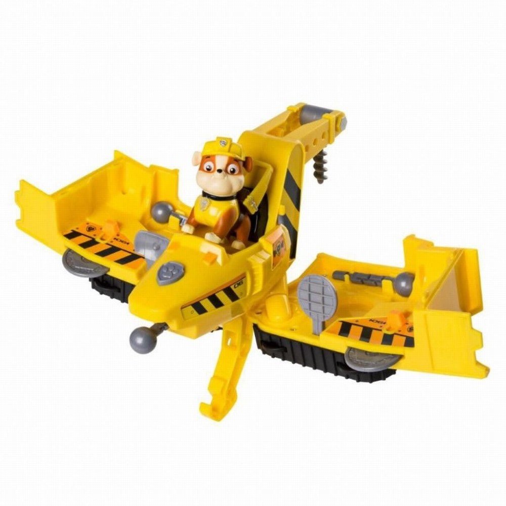 Set de joaca spin Master Paw Patrol vehicul flip and fly rubble - Publisol.ro