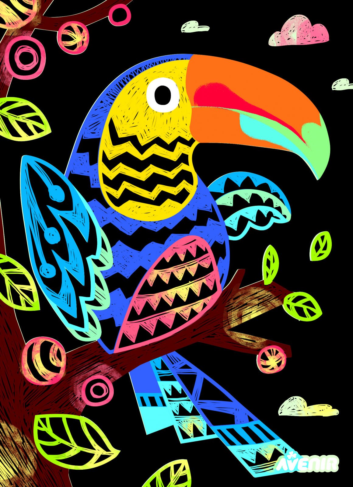 Set de razuit - 4 Pasari Magice - Avenir - Publisol.ro