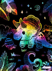 Set de razuit cu sabloane - Dinozauri - Avenir - Publisol.ro