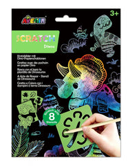 Set de razuit cu sabloane - Dinozauri - Avenir - Publisol.ro