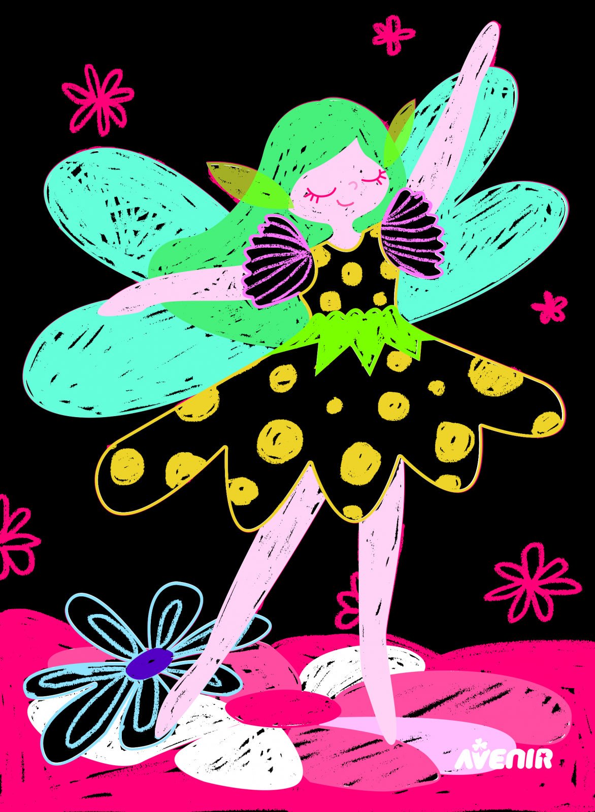 Set de razuit Scratch Junior - Prietenele Mele Zane - Avenir - Publisol.ro