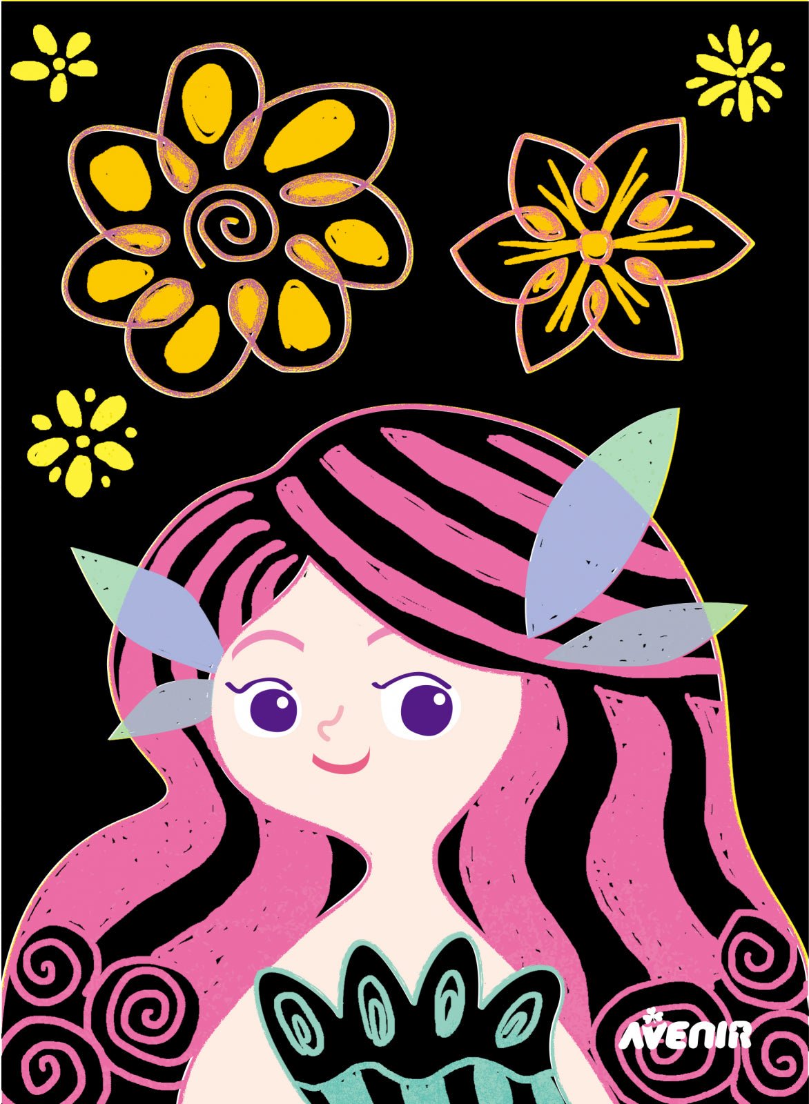 Set de razuit Scratch Junior - Prietenele Mele Zane - Avenir - Publisol.ro