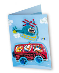 Set de razuit si realizat Felicitari - Masini - Avenir - Publisol.ro