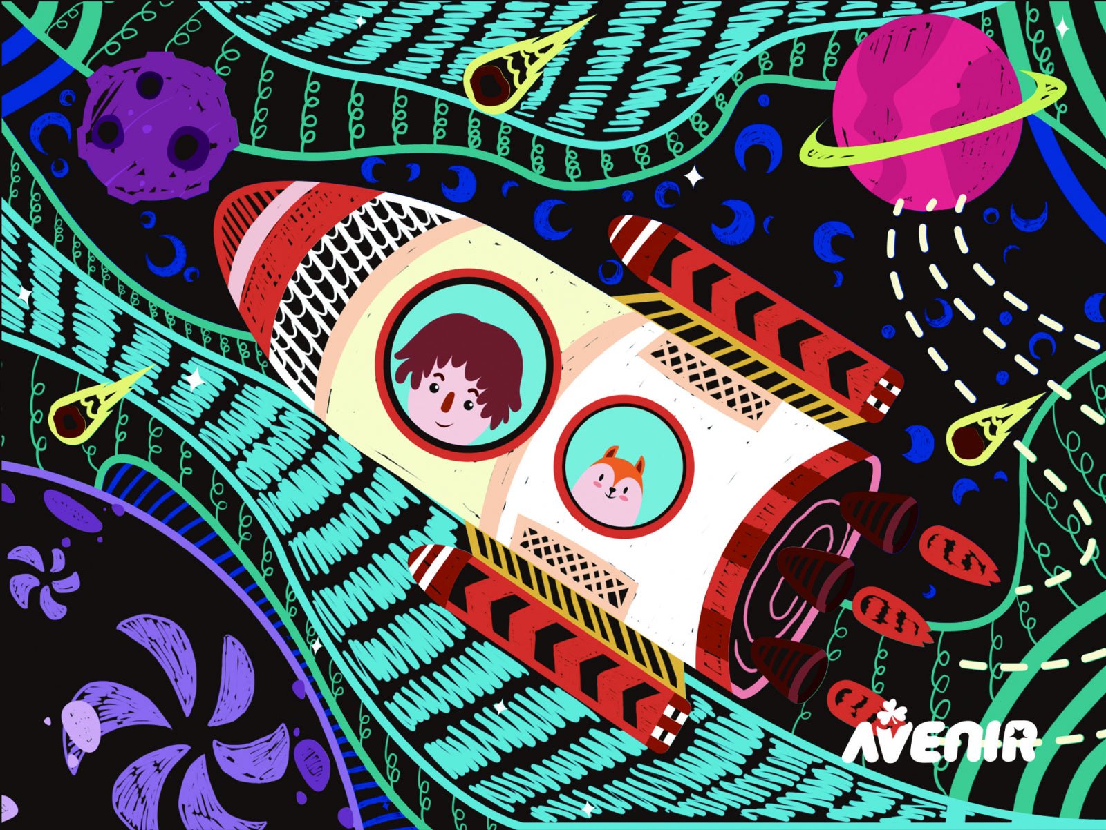 Set de razuit - Spatiu - Avenir - Publisol.ro