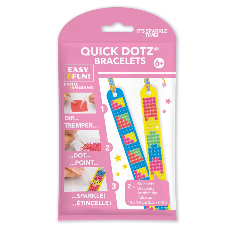 Set DIY creativ - bratari Neon, pictura cu diamante - Diamond Dotz® - Publisol.ro